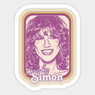 Carly Simon // 80s Style Fan Art Design Sticker